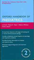 Oxford Handbook Of Paediatrics 2nd Robert C Tasker Robert J Mcclure Carlo L Acerini
