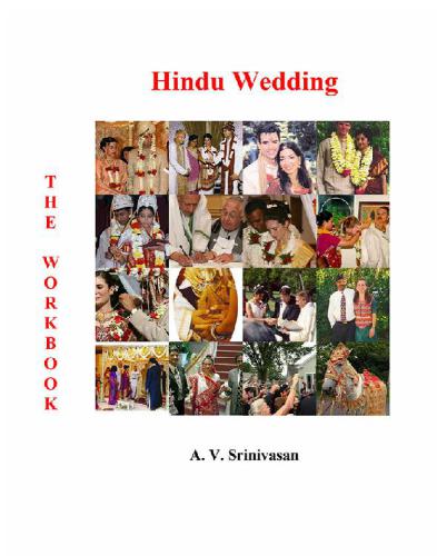 Hindu Wedding The Workbook Dr A V Srinivasan