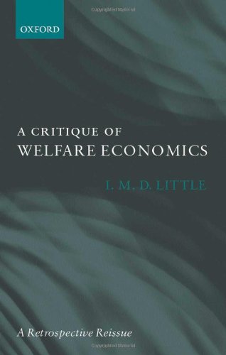 A Critique Of Welfare Economics I M D Little
