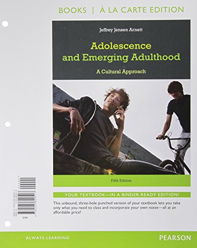 Adolescence And Emerging Adulthood 5th Edition Jeffrey Arnett