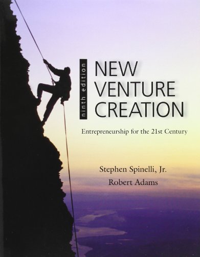 New Venture Creation Entrepreneurship For The 21st Century 9th Edition Stephen Spinelli