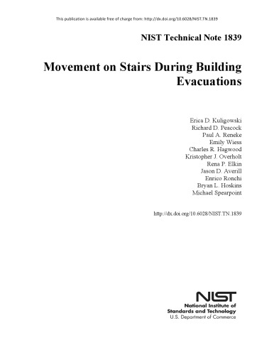Movement On Stairs During Building Evacuations Erica D Kuligowski