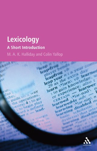 Lexicology A Short Introduction Mak Halliday Colin Yallop
