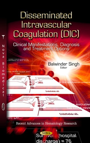 Disseminated Intravascular Coagulation Dic Clinical Manifestations Diagnosis And Treatment Options 1st Edition Balwinder
