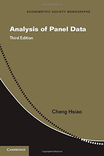 Analysis Of Panel Data 3rd Edition Cheng Hsiao