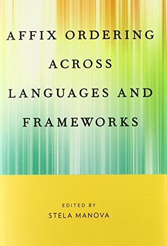 Affix Ordering Across Languages And Frameworks Stela Manova