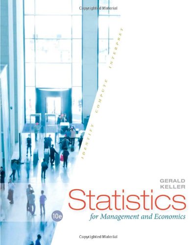 Statistics For Management And Economics 10th Edition Gerald Keller