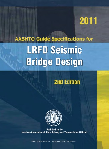 Aashto Guide Specifications For Lrfd Seismic Bridge Design 2nd Ed Aashto