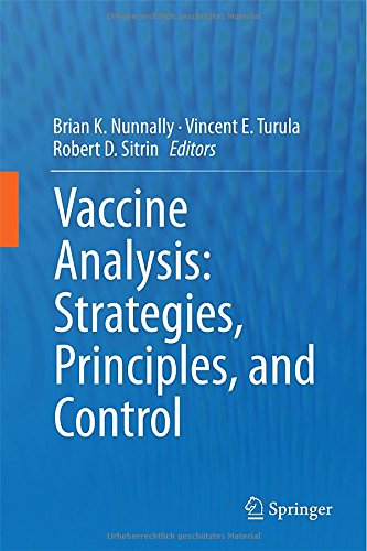 Vaccine Analysis Strategies Principles And Control 1st Edition Brian K Nunnally