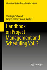 Handbook On Project Management And Scheduling Vol 2 1st Edition Christoph Schwindt