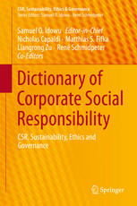 Dictionary Of Corporate Social Responsibility Csr Sustainability Ethics And Governance 1st Edition Samuel O Idowu