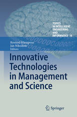 Innovative Technologies In Management And Science 1st Edition Ryszard Klempous