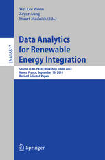 Data Analytics For Renewable Energy Integration Second Ecml Pkdd Workshop Dare 2014 Nancy France September 19 2014 Revised Selected Papers 1st Edition Wei Lee Woon