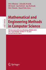 Mathematical And Engineering Methods In Computer Science 9th International Doctoral Workshop Memics 2014 Tel Czech Republic October 1719 2014 Revised Selected Papers 1st Edition Petr Hlinn