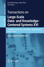 Transactions On Largescale Data And Knowledgecentered Systems Xvi Selected Papers From Acomp 2013 1st Edition Abdelkader Hameurlain