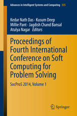 Proceedings Of Fourth International Conference On Soft Computing For Problem Solving Socpros 2014 Volume 1 1st Edition Kedar Nath Das