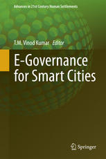 Egovernance For Smart Cities 1st Edition T M Vinod Kumar Eds