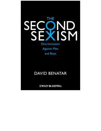 The Second Sexism Discrimination Against Men And Boys David Benatar