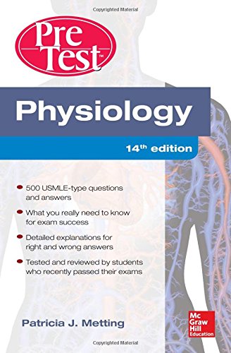 Physiology Pretest Selfassessment And Review 14th Edition Patricia Metting