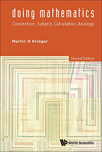 Doing Mathematics Convention Subject Calculation Analogy 2nd Edition Martin H Krieger