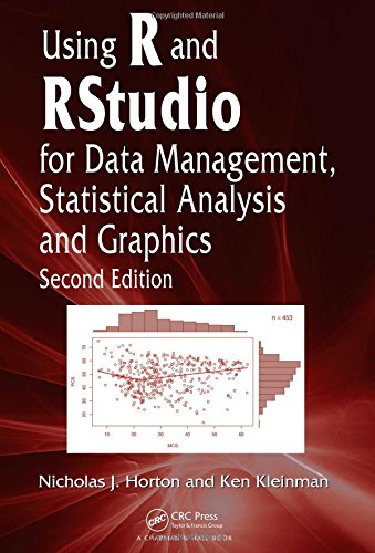 Using R And Rstudio For Data Management Statistical Analysis And Graphics 2nd Edition Nicholas J Horton