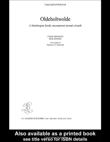 Oldeholtwolde A Hamburgian Family Encampment Around A Hearth Lykke Johansen