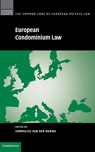 European Condominium Law Cornelius Van Der Merwe