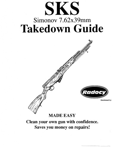 Sks Simonov 762x39mm Takedown Guide
