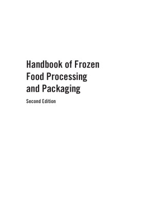 Handbook Of Frozen Food Processing And Packaging Dawen Sun