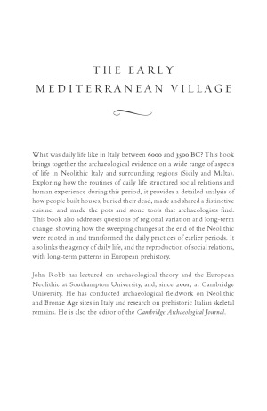The Early Mediterranean Village Agency Material Culture And Social Change In Neolithic Italy John Robb