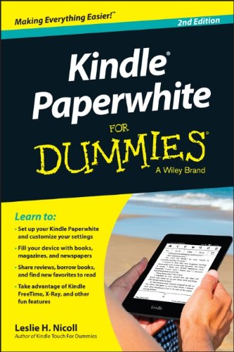 Kindle Paperwhite For Dummies 2nd Edition Leslie H Nicoll