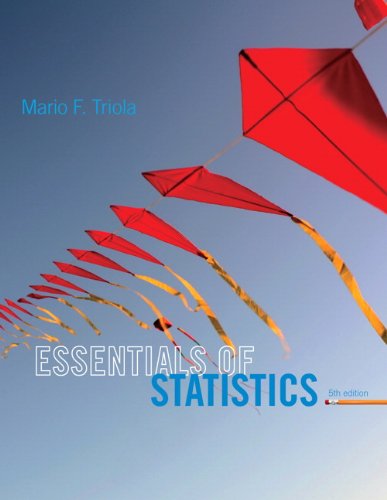 Essentials Of Statistics 5th Edition Mario F Triola