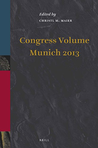 Congress Volume Munich 2013 Christl M Maier