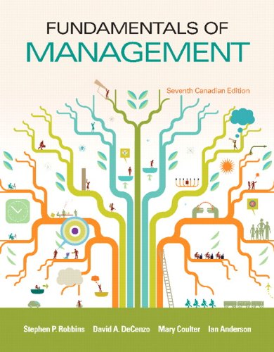 Fundamentals Of Management 7 Canadian Stephen P Robbins David A Decenzo