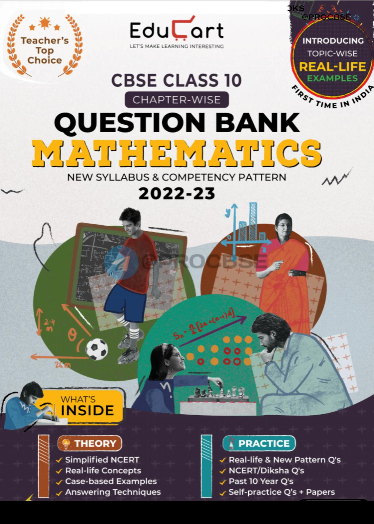 Educart Cbse Chapterwise Topicwise Question Bank Class 10 Mathematics For 202223 Exam 25 September 2022 Educart
