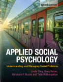 Applied Social Psychology Understanding And Managing Social Problems 2nd Edition Linda Steg