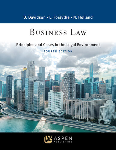 Business Law Principles And Cases In The Legal Environment 4th Edition 4th Daniel V Davidson