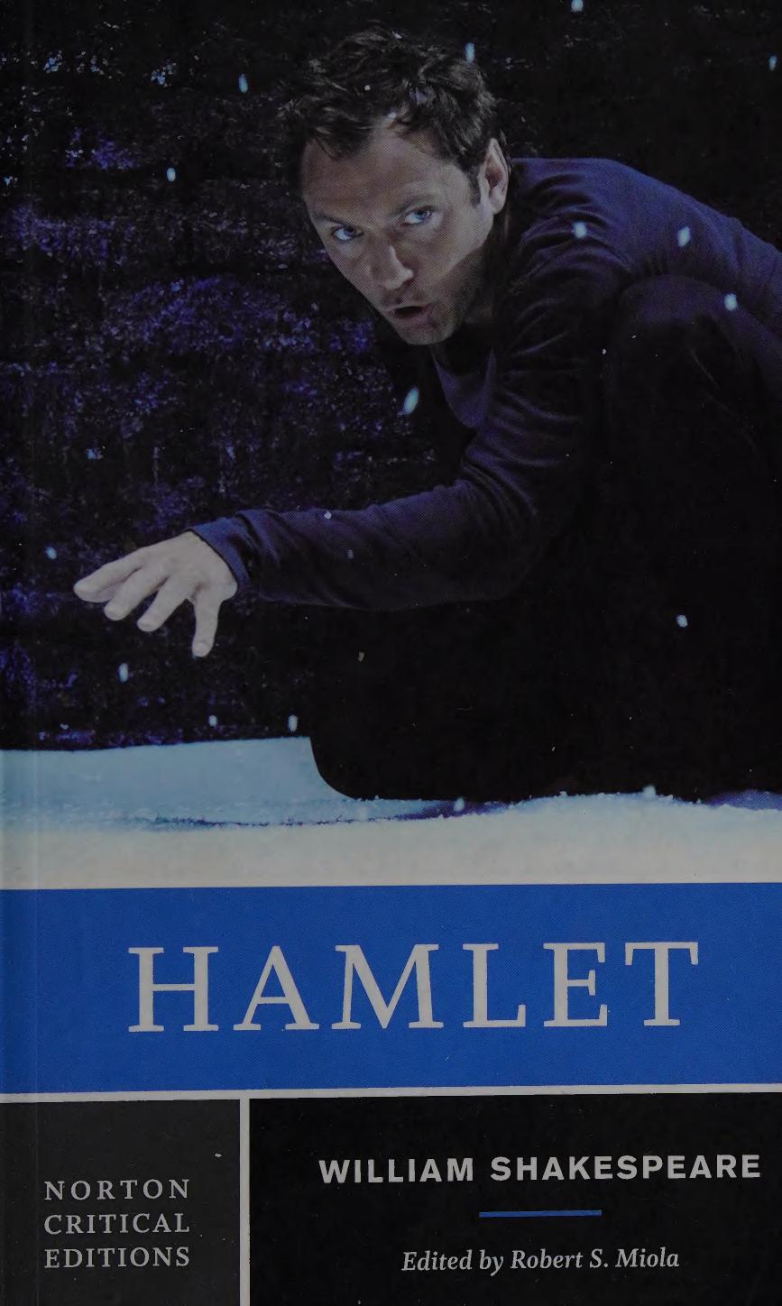 Hamlet Norton Critical Edition William Shakespeare Robert S Miola