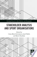 Stakeholder Analysis And Sport Organisations 1st Edition Annamaria Strittmatter
