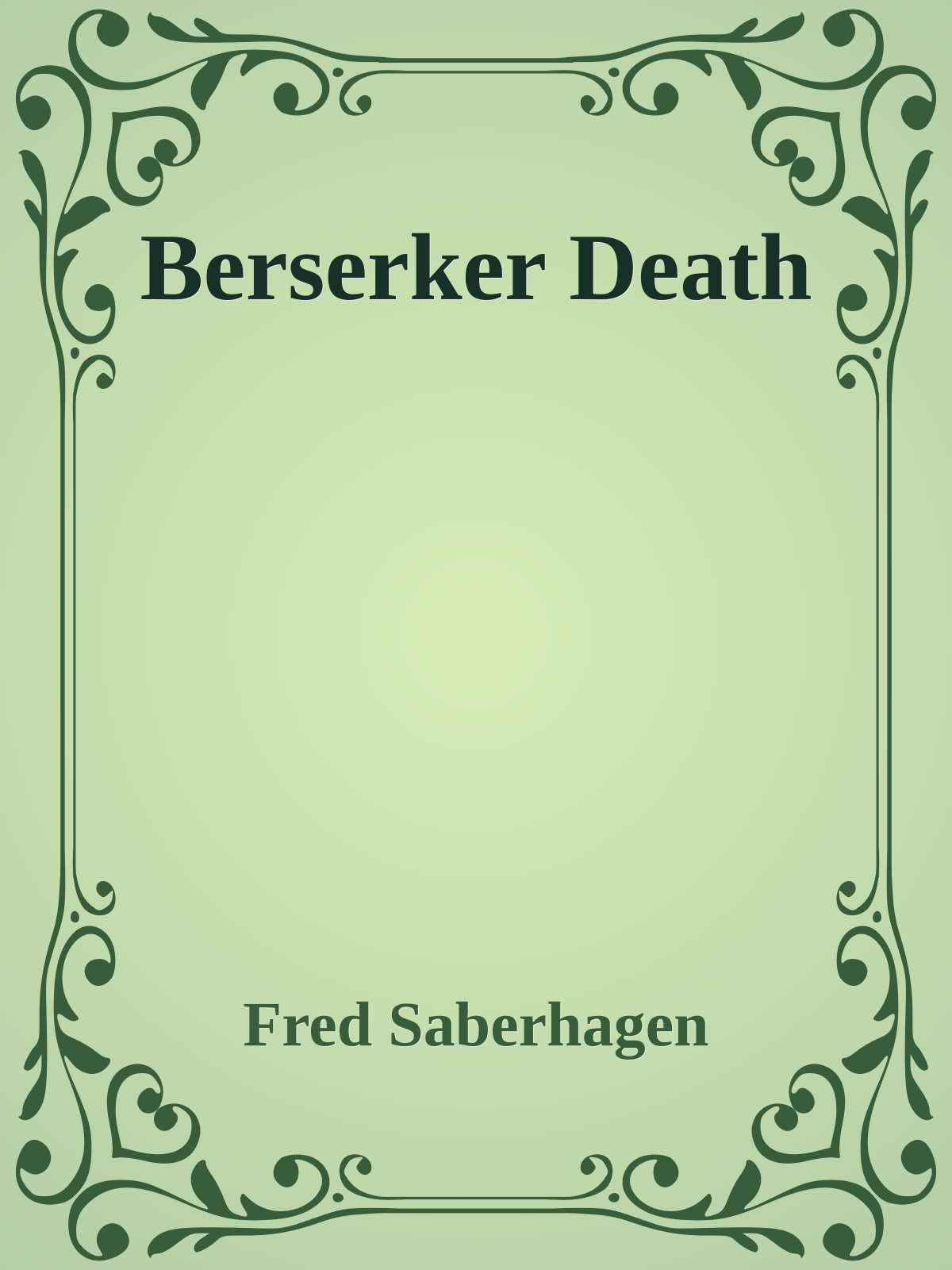 Berserker Death Fred Saberhagen