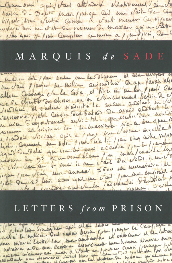 Letters From Prison Marquis De Sade