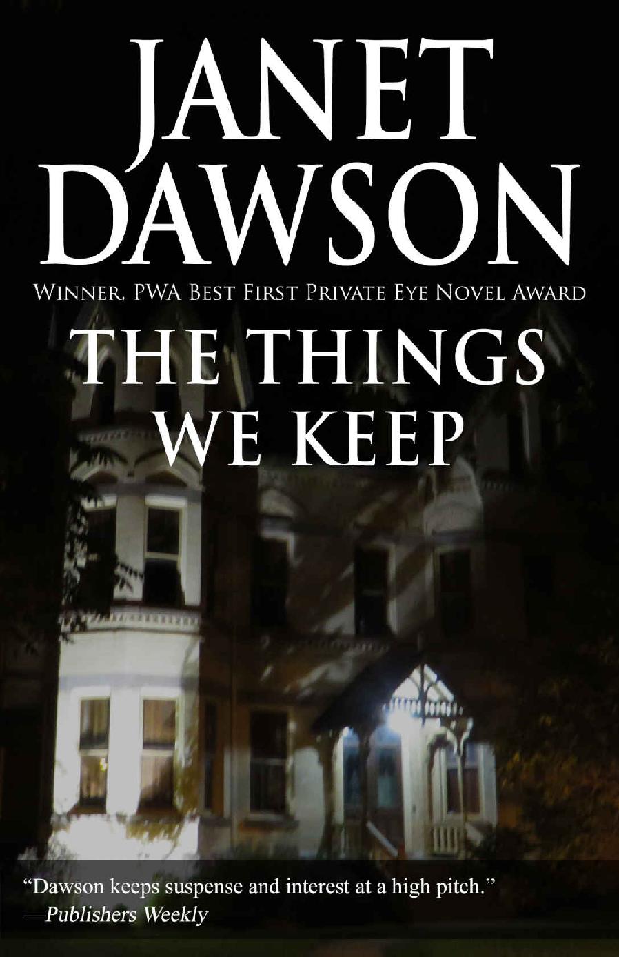 The Things We Keep The Jeri Howard Mystery Series Book 14 Janet Dawson