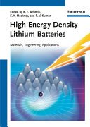 High Energy Density Lithium Batteries Katerina E Aifantis Stephen A Hackney