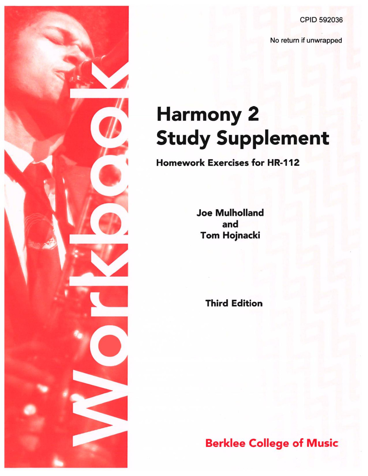 Harmony 2 Study Supplement 3rd Edition Joe Mulholland Tom Hojnacki