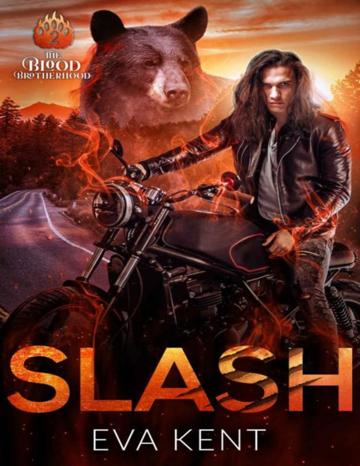 Slash A Bear Shifter Biker Romance The Blood Brotherhood Book 2 Eva Kent