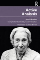 Active Analysis 1st Edition Maria Knebel