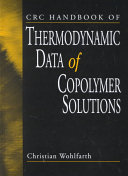 Crc Handbook Of Thermodynamic Data Of Copolymer Solutions Christian Wohlfarth