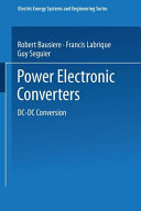 Power Electronic Converters Dcdc Conversion Robert Bausiere