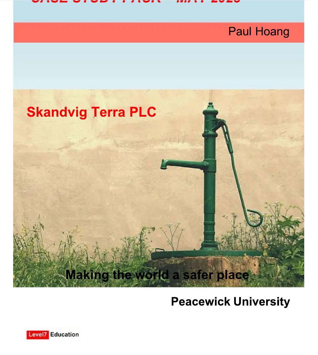 Paper 1 Case Study Pack May 2023 Skandvig Terra Plc Paul Hoang