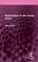 Nationalism In The Soviet Union 1st Edition Hans Kohn